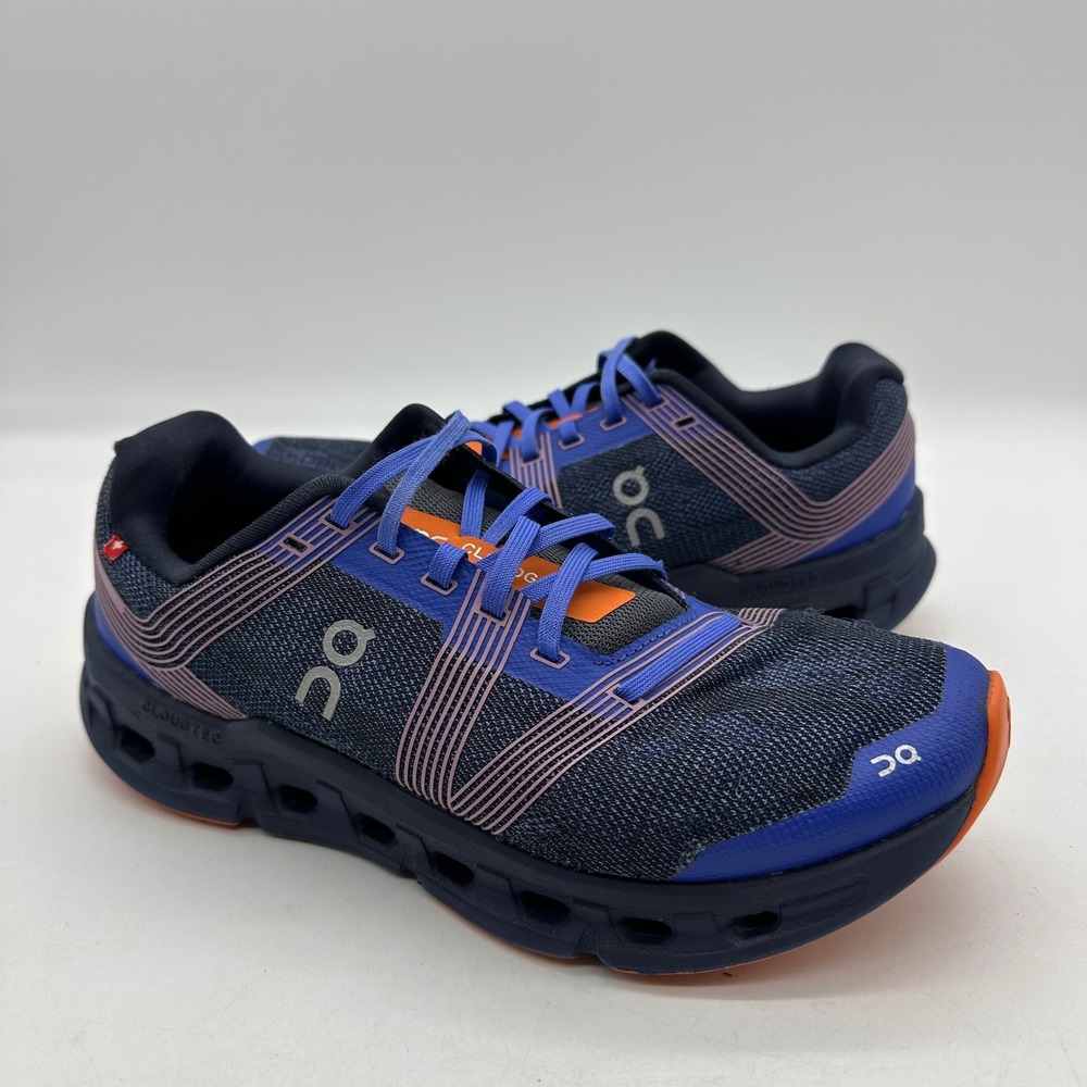 On Running Cloudgo 55.98233 Womens Size 9 Shoes Indigo Ink Blue Orange Sneakers
